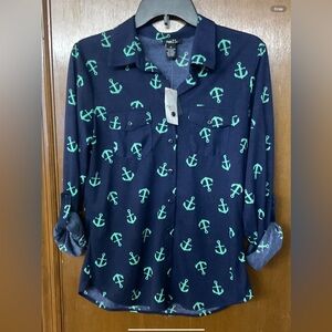 NWT Rue 21 Anchor Blouse